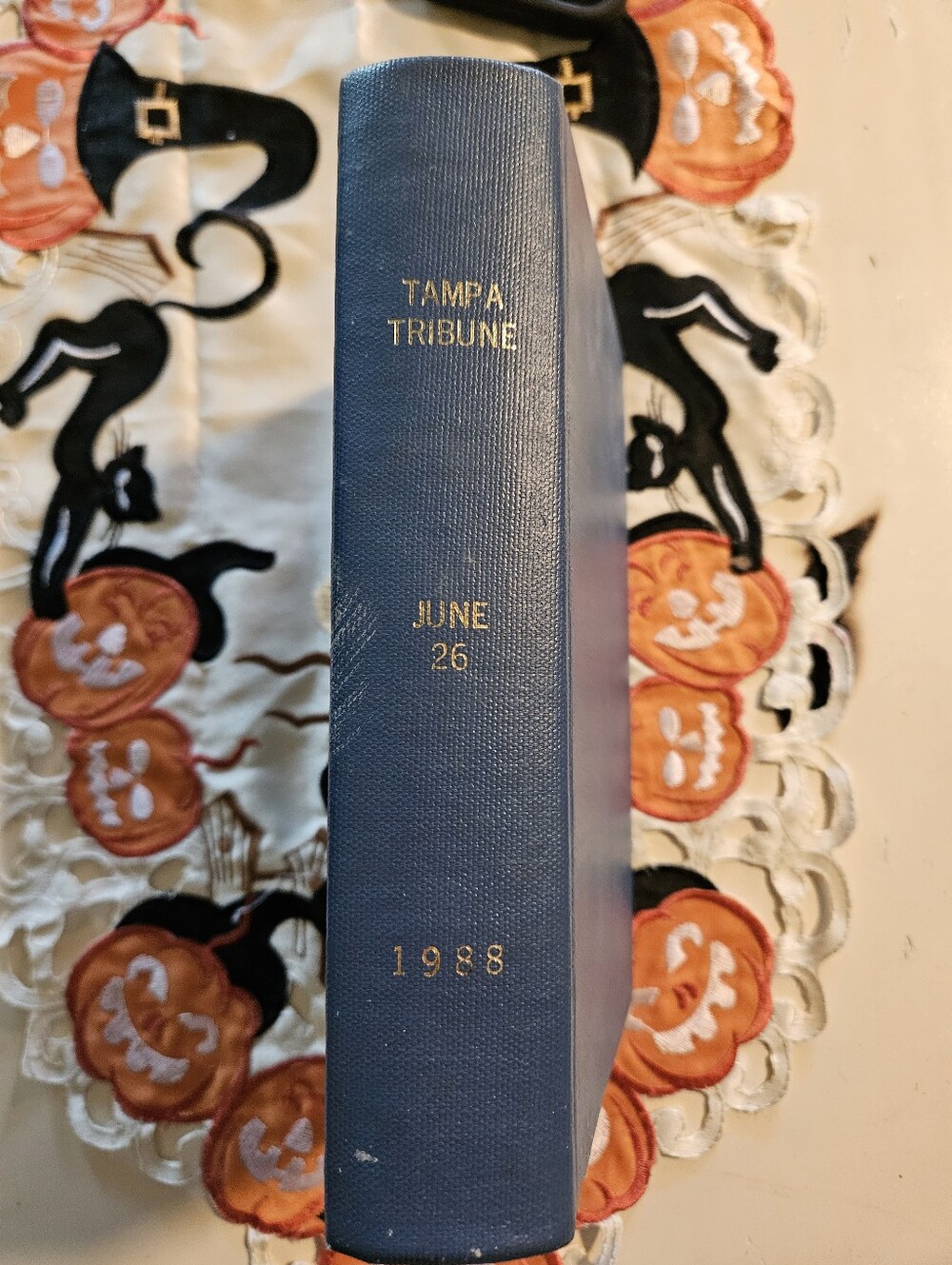 Tampa Tribune Newspaper Bound Hardback Volume